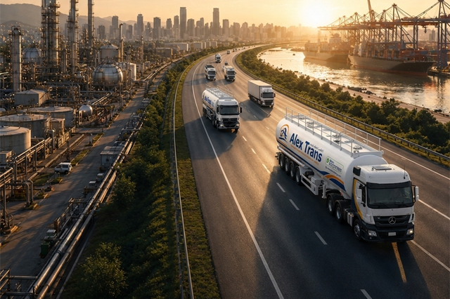 Alex Trans integrated logistics services for oil and gas, chemicals and general cargo