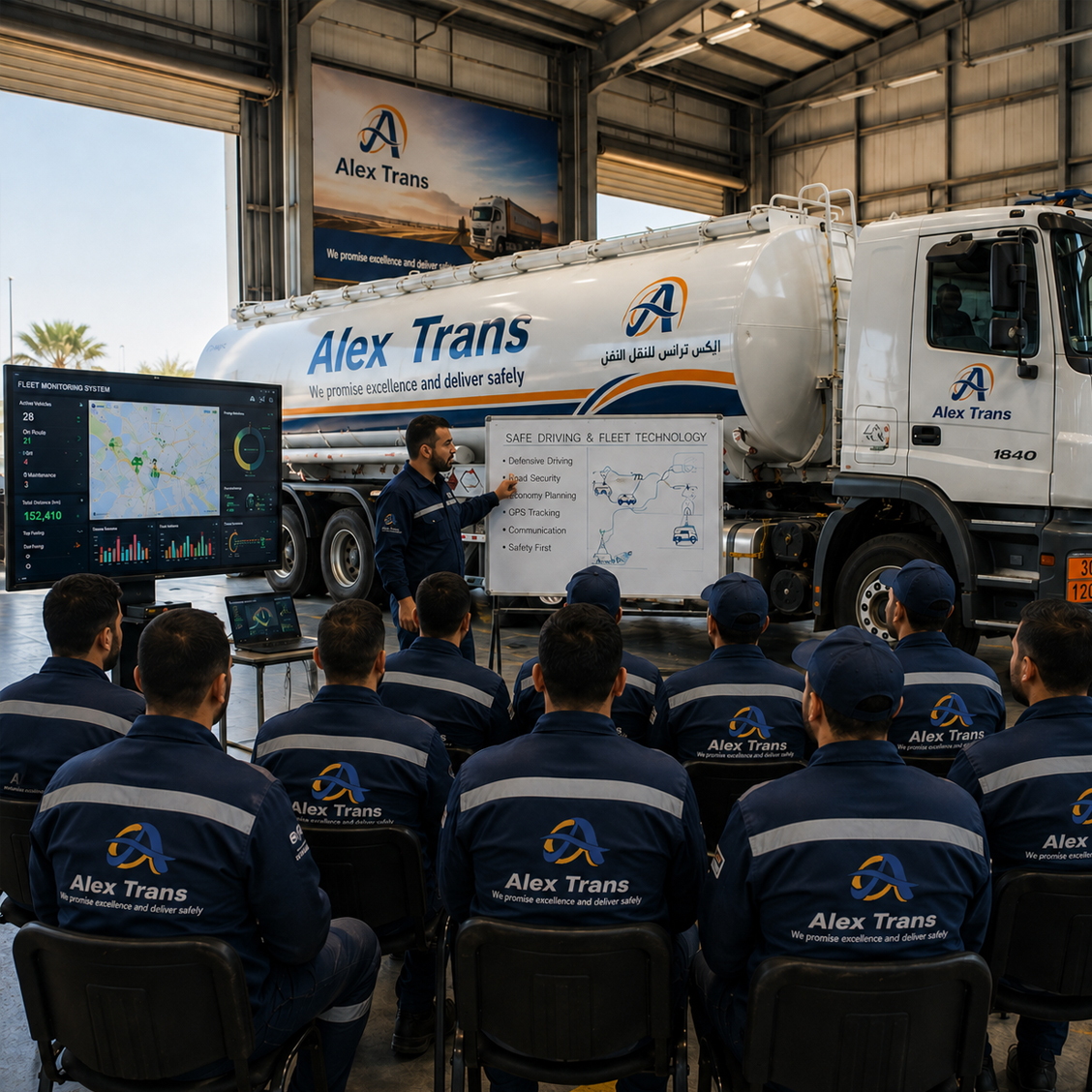 Alex Trans tanker, flatbed, cargo and support vehicles in Egypt